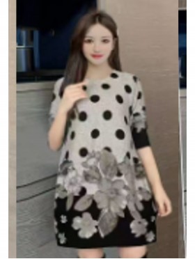 Floral Printed Soft Knitted Light Sweater Floral Printed Soft Knitted Light Sweater